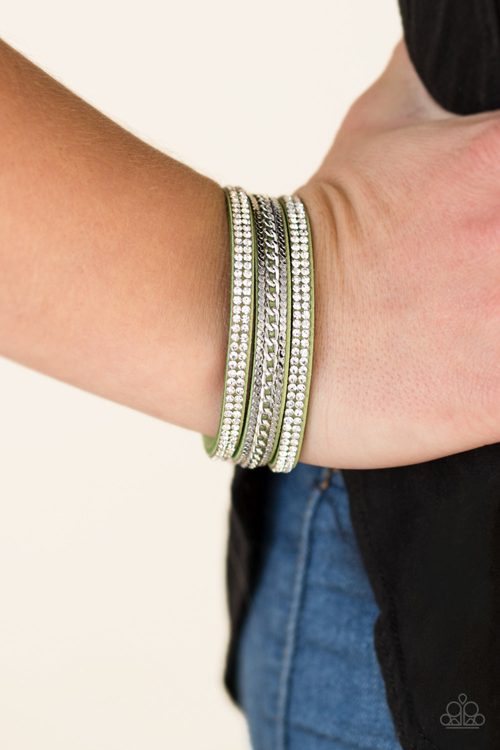 Paparazzi ♥ Unstoppable - Green ♥  Bracelet