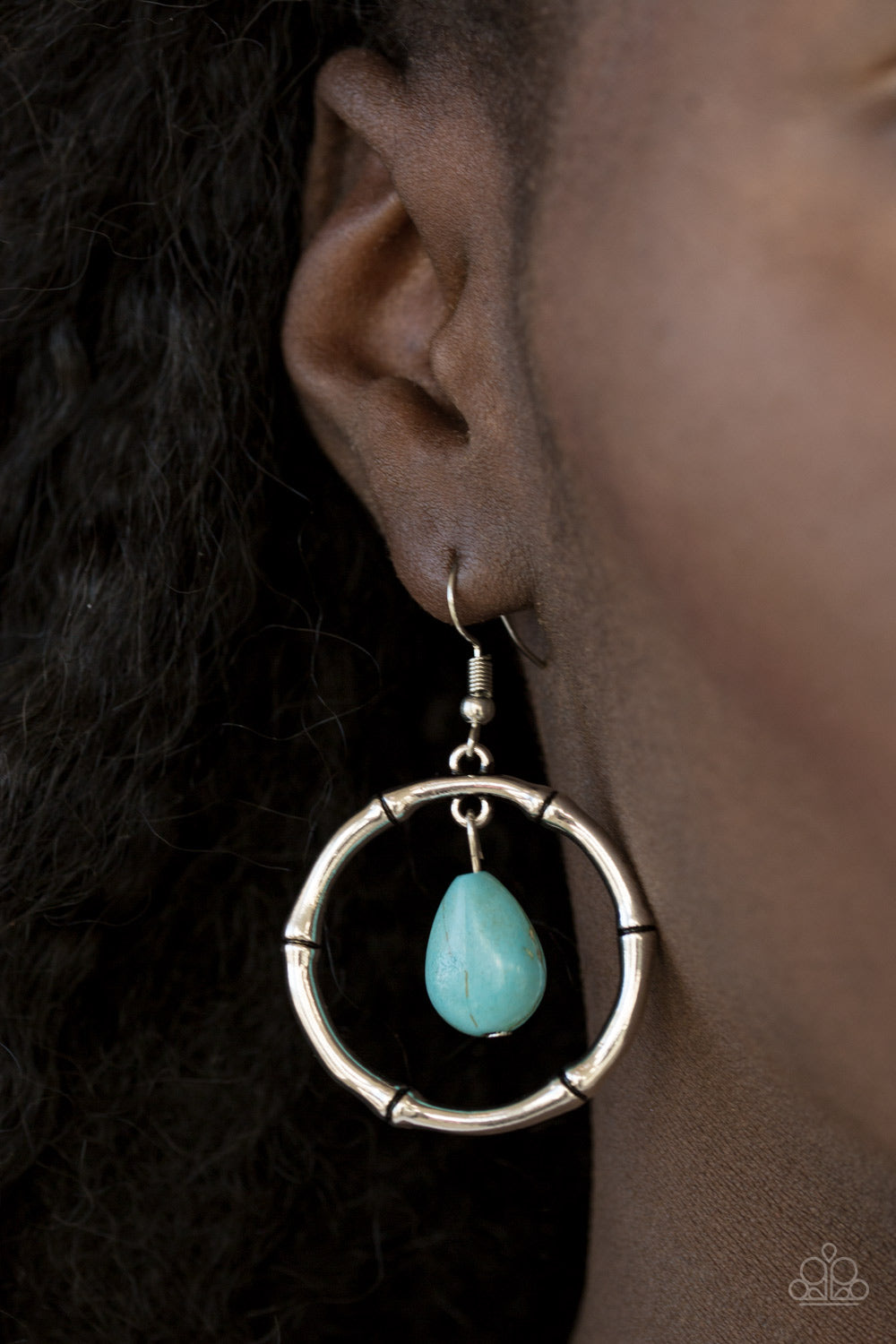 Paparazzi ♥ Stone Style - Blue ♥  Earrings