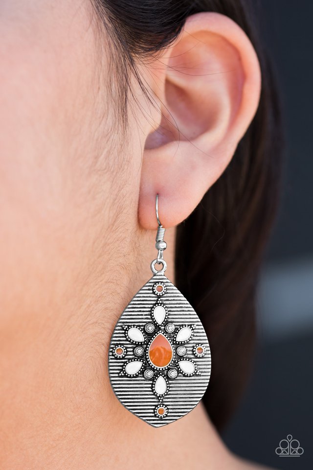 Paparazzi ♥ Sedona Sun - Orange ♥ Earrings