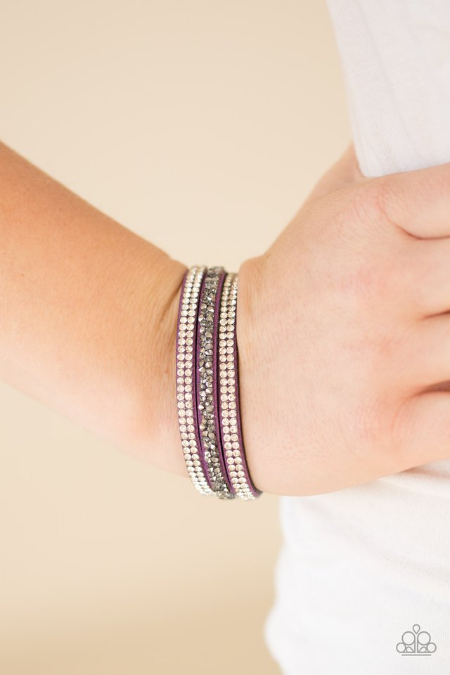 Paparazzi ♥ Mega Glam - Purple ♥ Bracelet