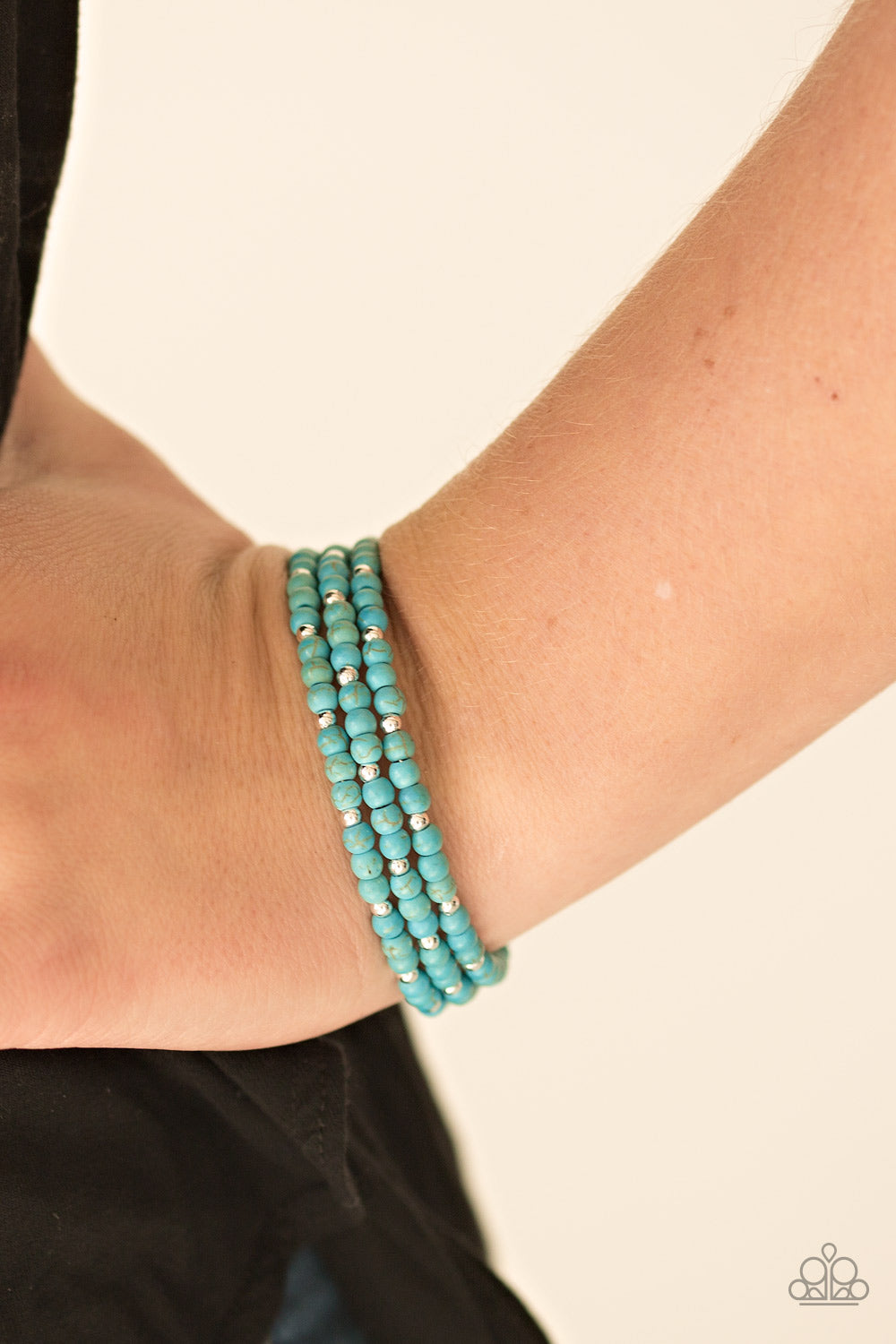 Paparazzi ♥ Stone Paradise - Blue ♥  Bracelet