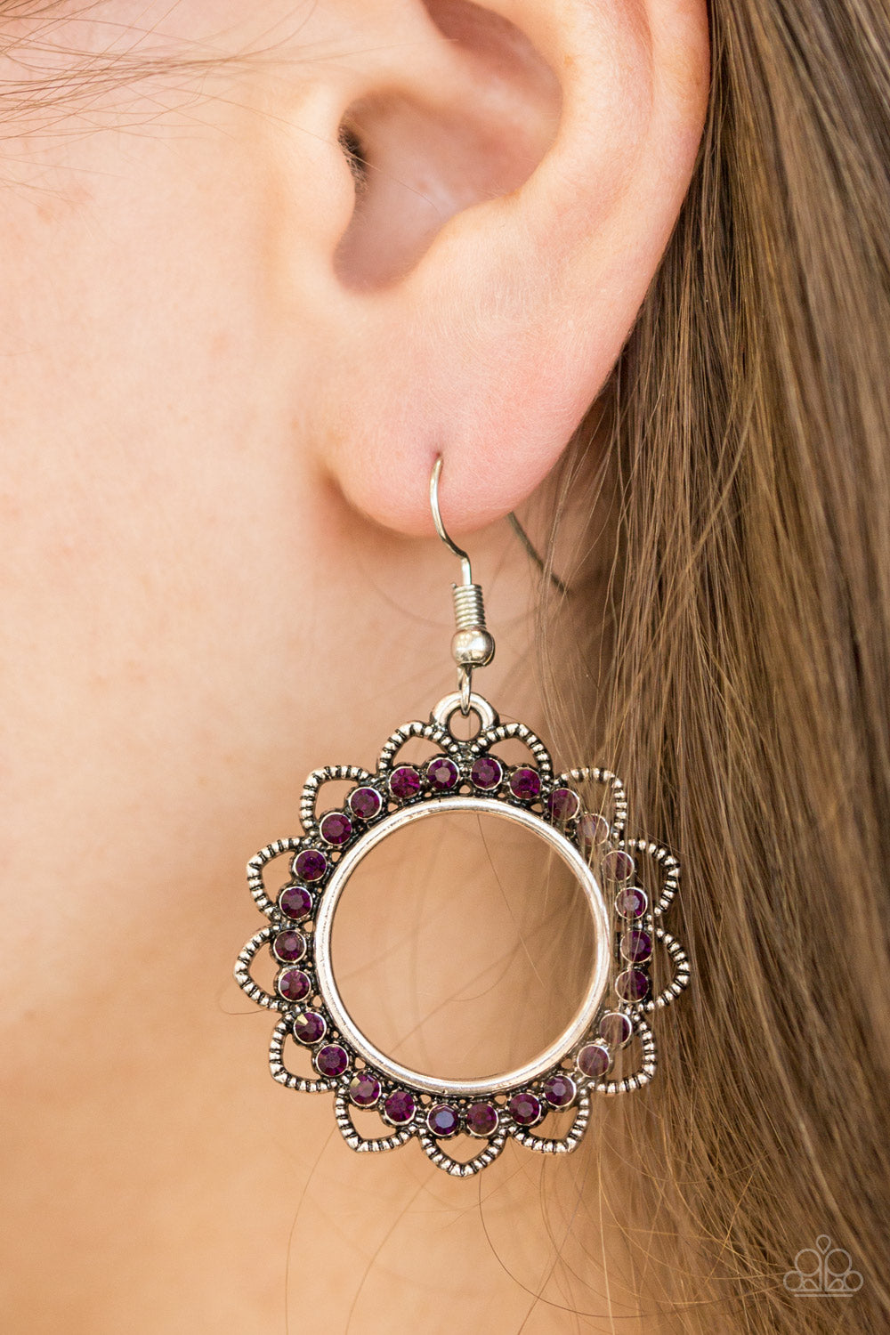 Paparazzi ♥ Bring Your Tambourine - Purple ♥  Earrings