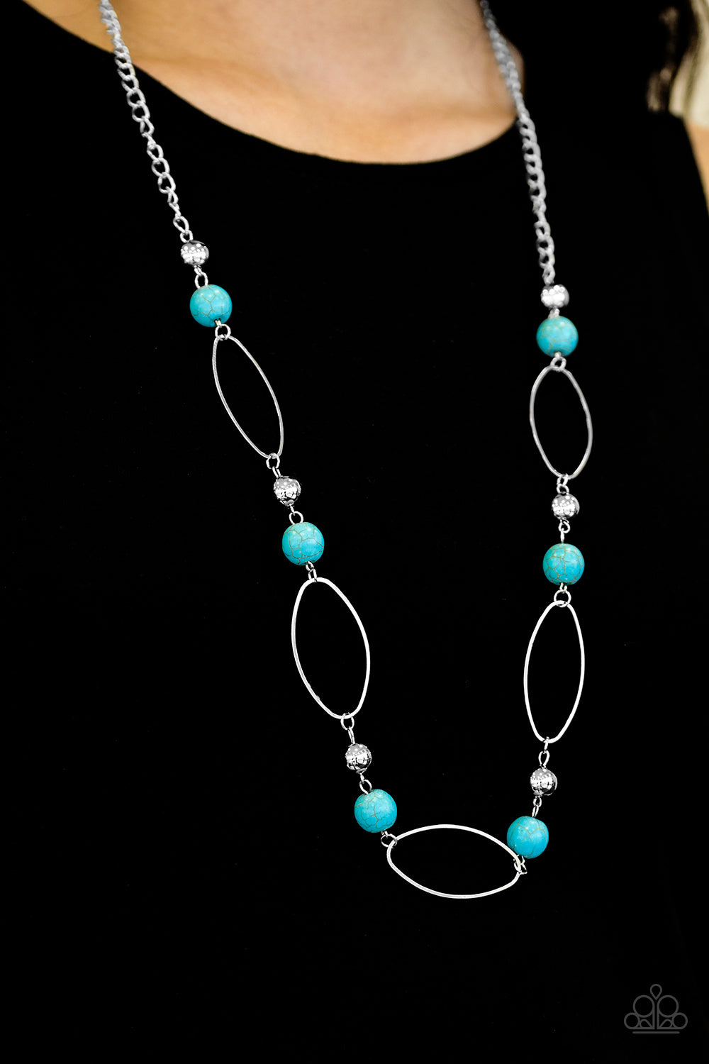 Paparazzi ♥ Simple Stonework - Blue ♥  Necklace