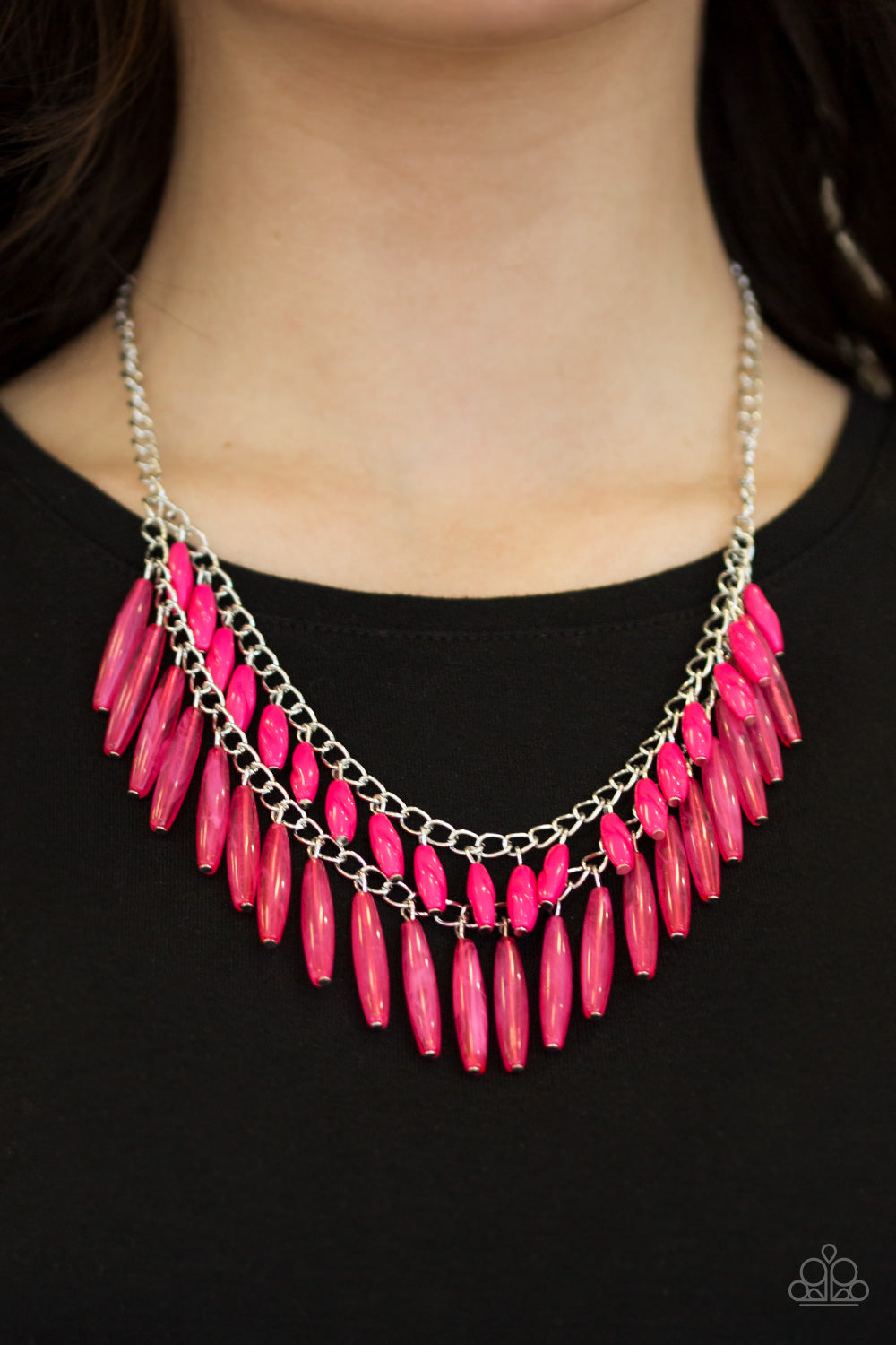 Paparazzi ♥ Speak Of The DIVA - Pink ♥  Necklace
