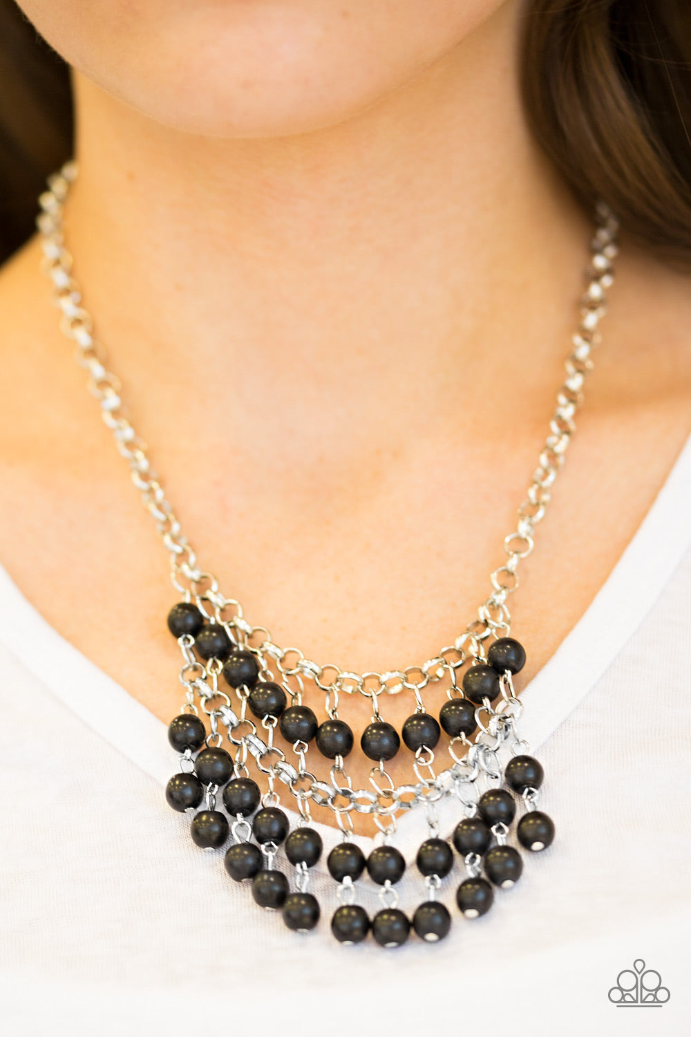 Paparazzi ♥ Jurassic Park Party - Black ♥  Necklace