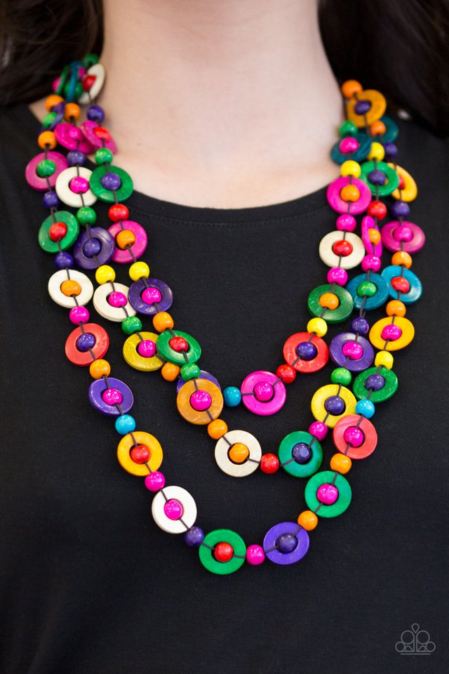 Paparazzi ♥ Bermuda Belle - Multi ♥ Necklace