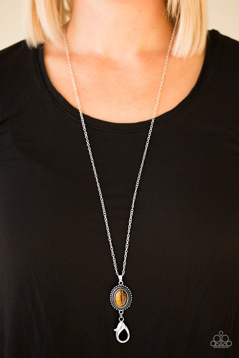 Paparazzi ♥ Canyon Climb - Brown Lanyard ♥  Lanyard