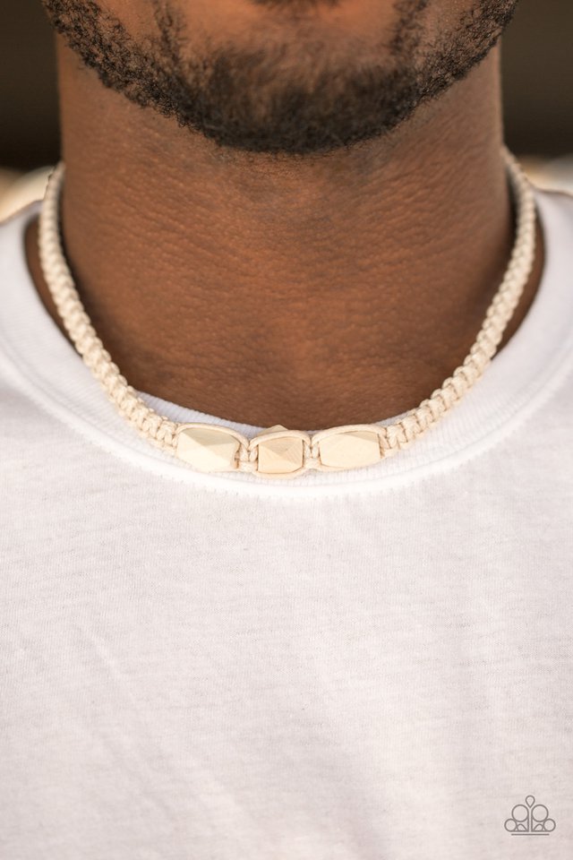 Paparazzi ♥ Redwood Forest - White ♥ Necklace