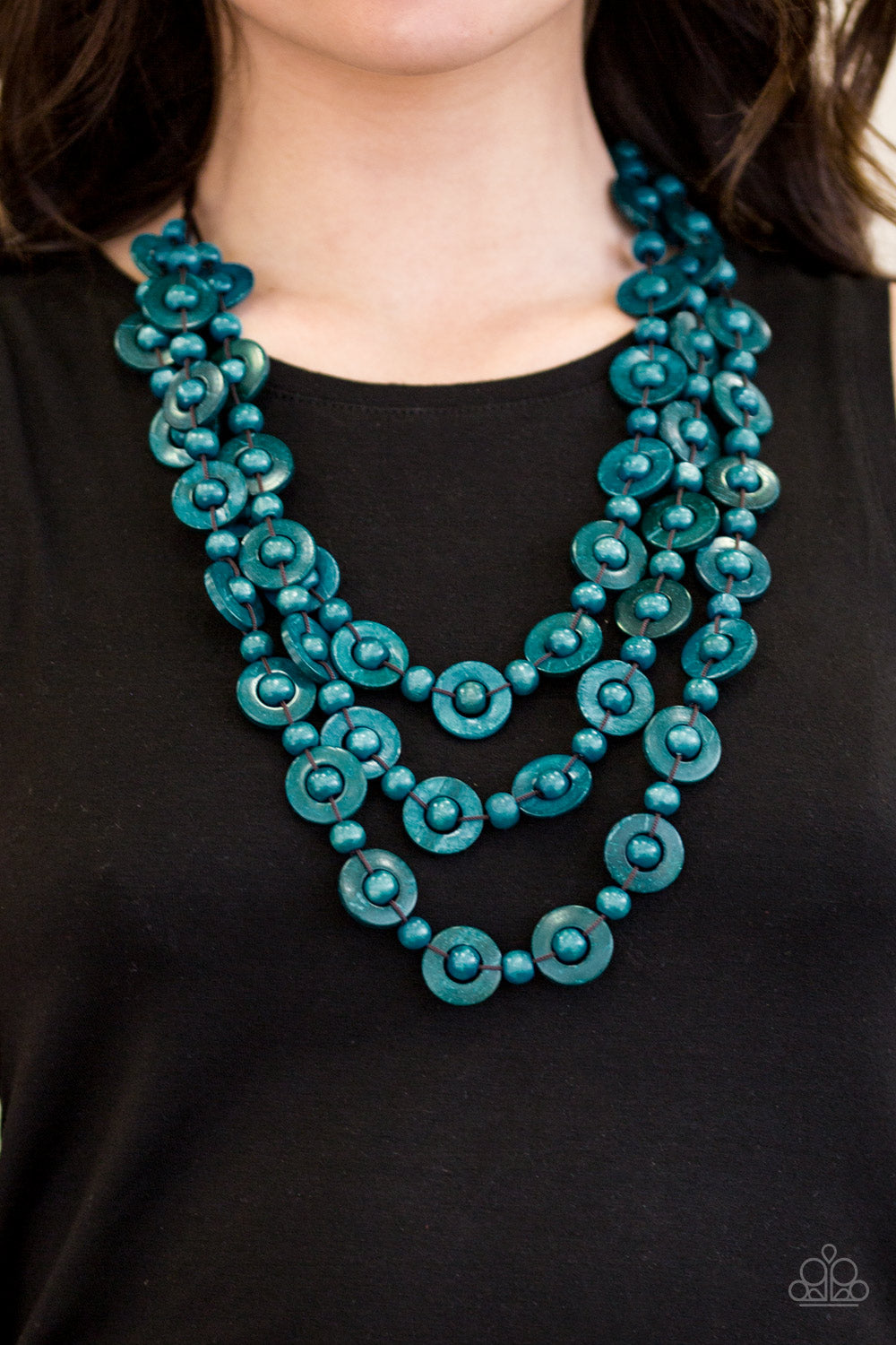 Paparazzi ♥ Bermuda Belle - Blue ♥  Necklace