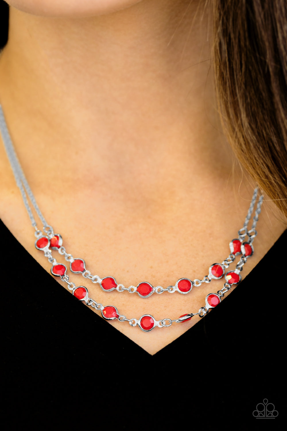 Paparazzi ♥ Summer Girl - Red ♥  Necklace