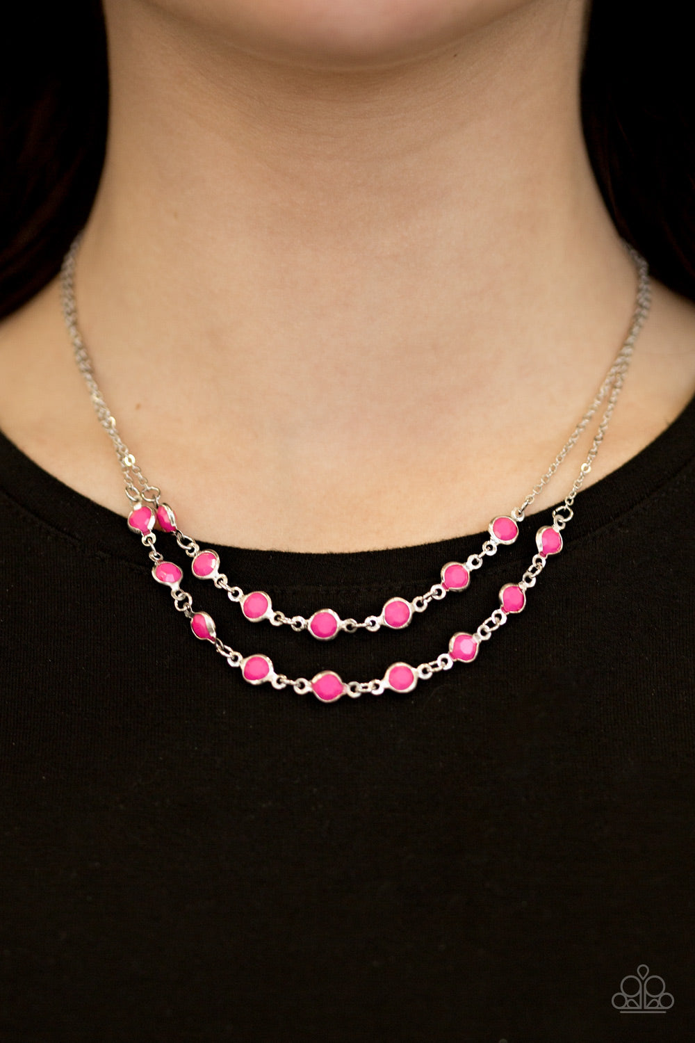 Paparazzi ♥ Summer Girl - Pink ♥  Necklace