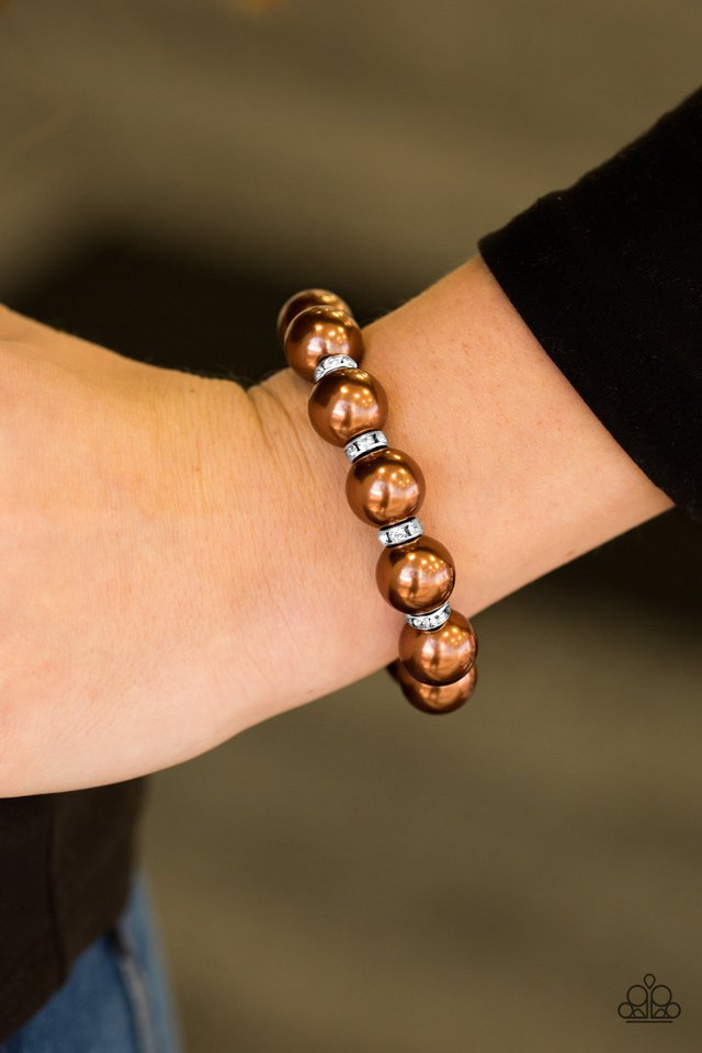 Paparazzi ♥ Here Comes The BRIDESMAID - Brown ♥ Bracelet