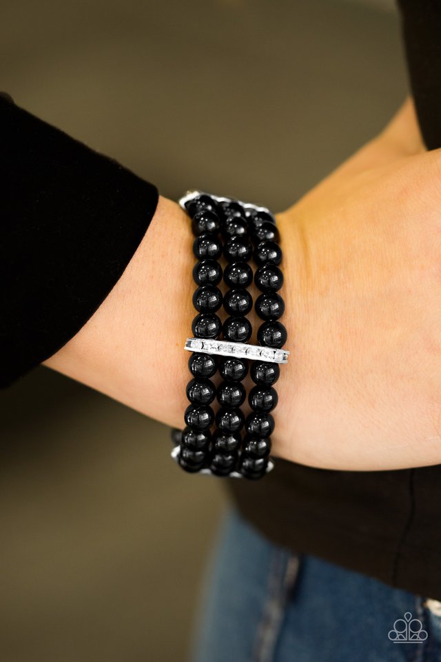 Paparazzi ♥ Royal Wedding - Black ♥ Bracelet