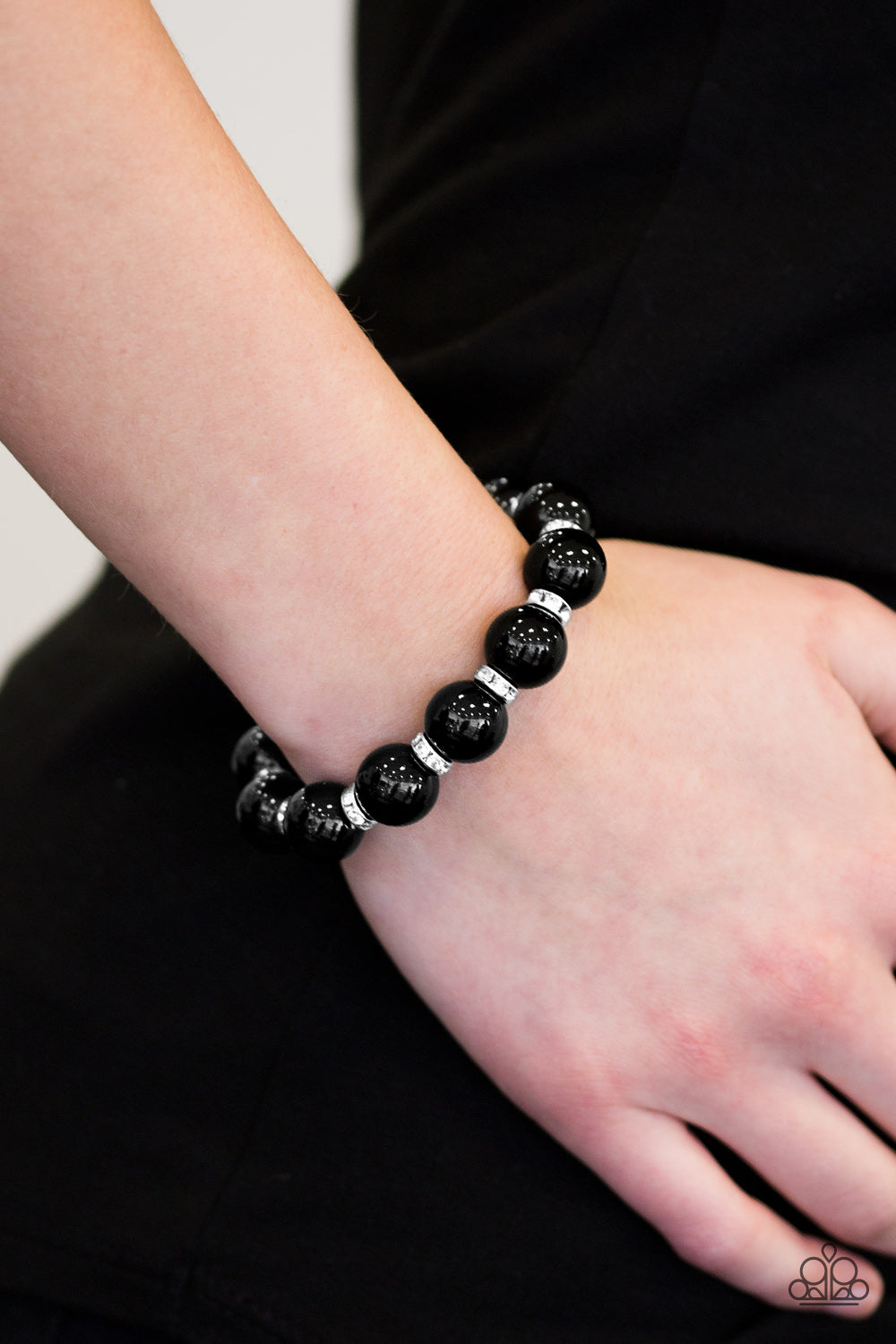 Paparazzi ♥ Here Comes The BRIDESMAID - Black ♥  Bracelet
