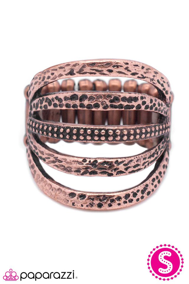 Paparazzi ♥ Banded Together - Copper ♥ Ring