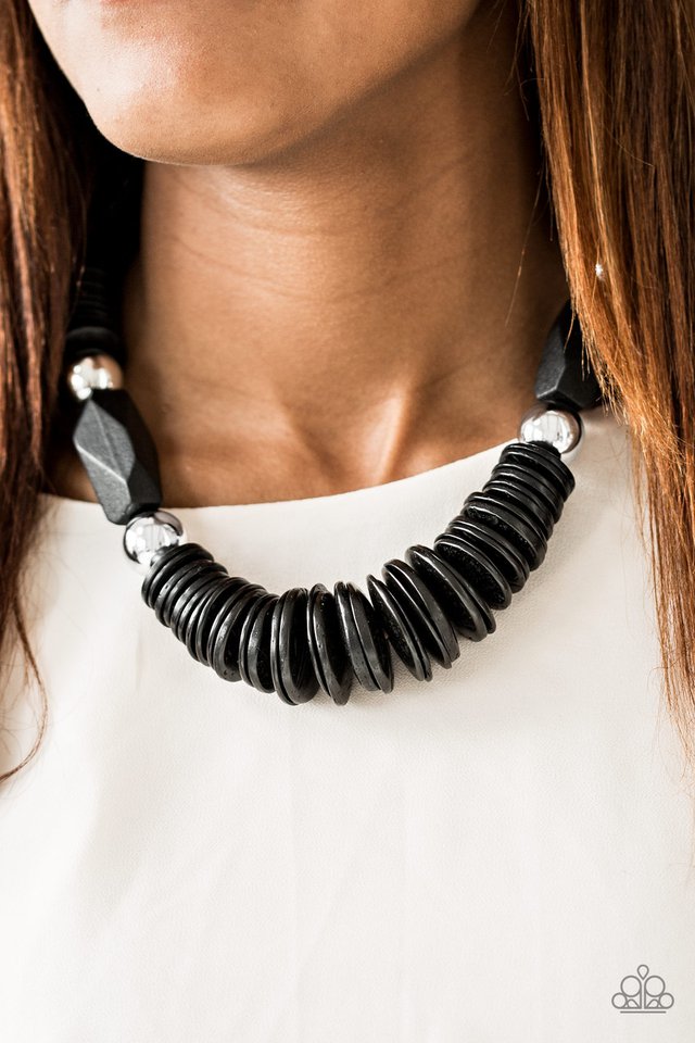 Paparazzi ♥ Boldly Belize - Black ♥ Necklace