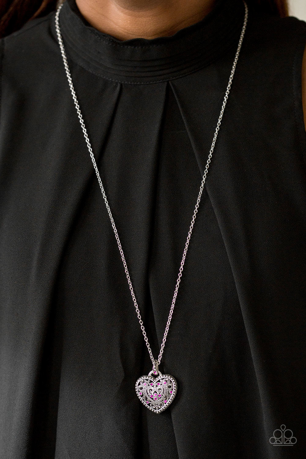 Paparazzi ♥ Charmingly Casanova - Pink ♥  Necklace