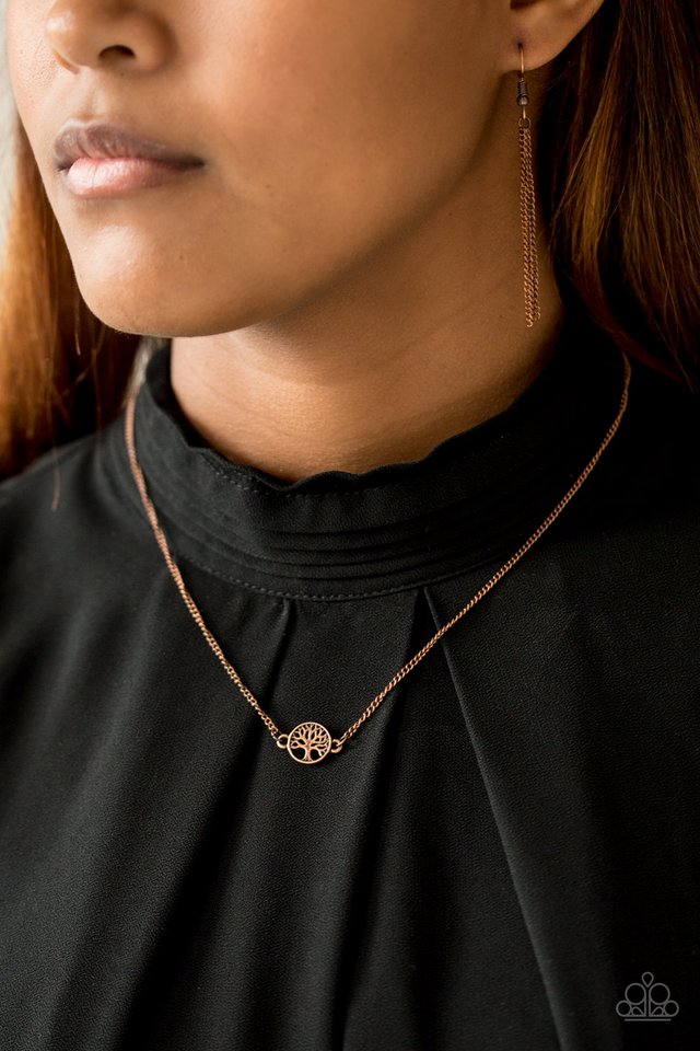 Paparazzi ♥ Treetop Trend - Copper ♥ Necklace