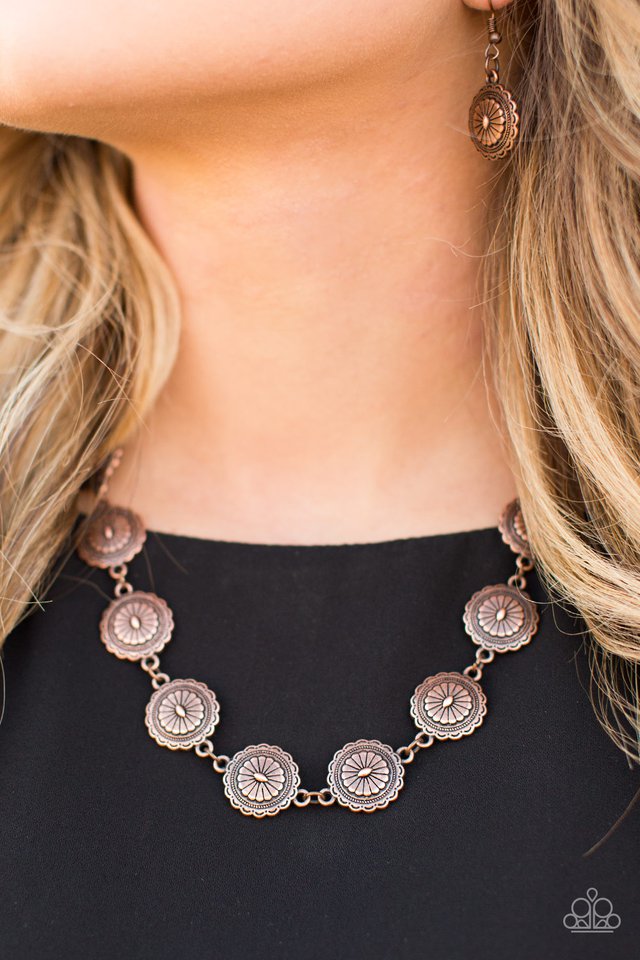 Paparazzi ♥ Pleasantly Prairie - Copper ♥ Necklace
