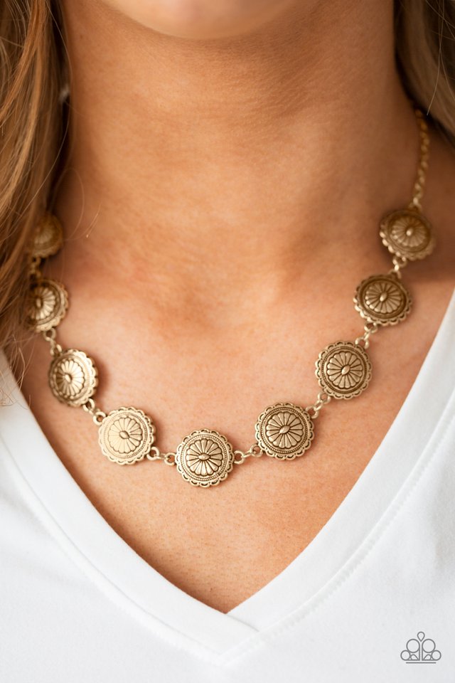 Paparazzi ♥ Pleasantly Prairie - Gold ♥ Necklace