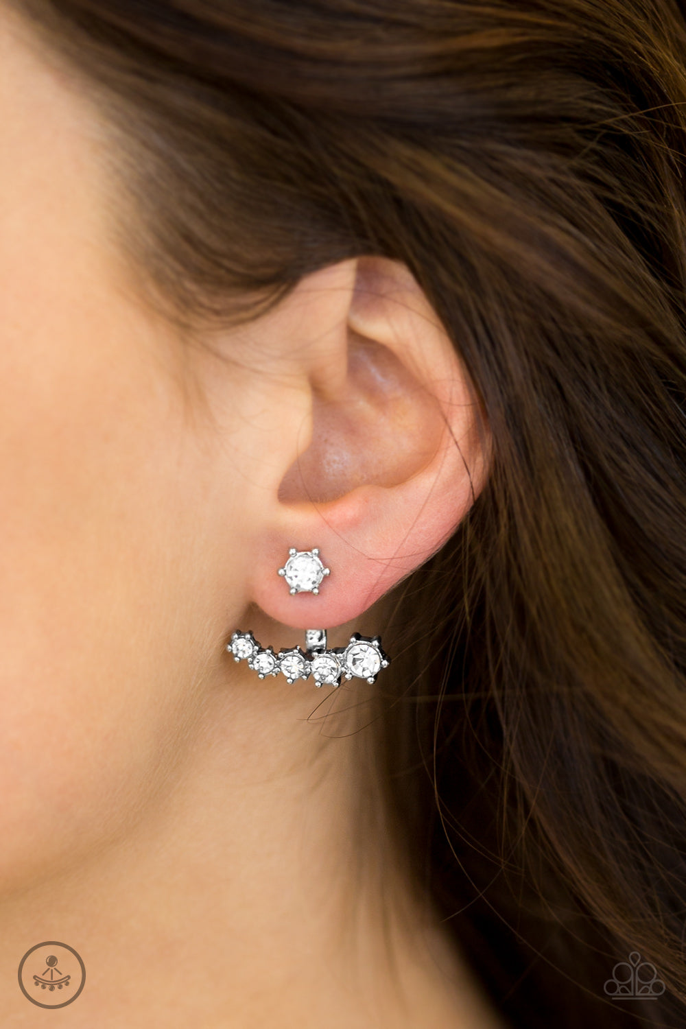 Paparazzi ♥ Surprise Shimmer - White ♥  Post Earrings