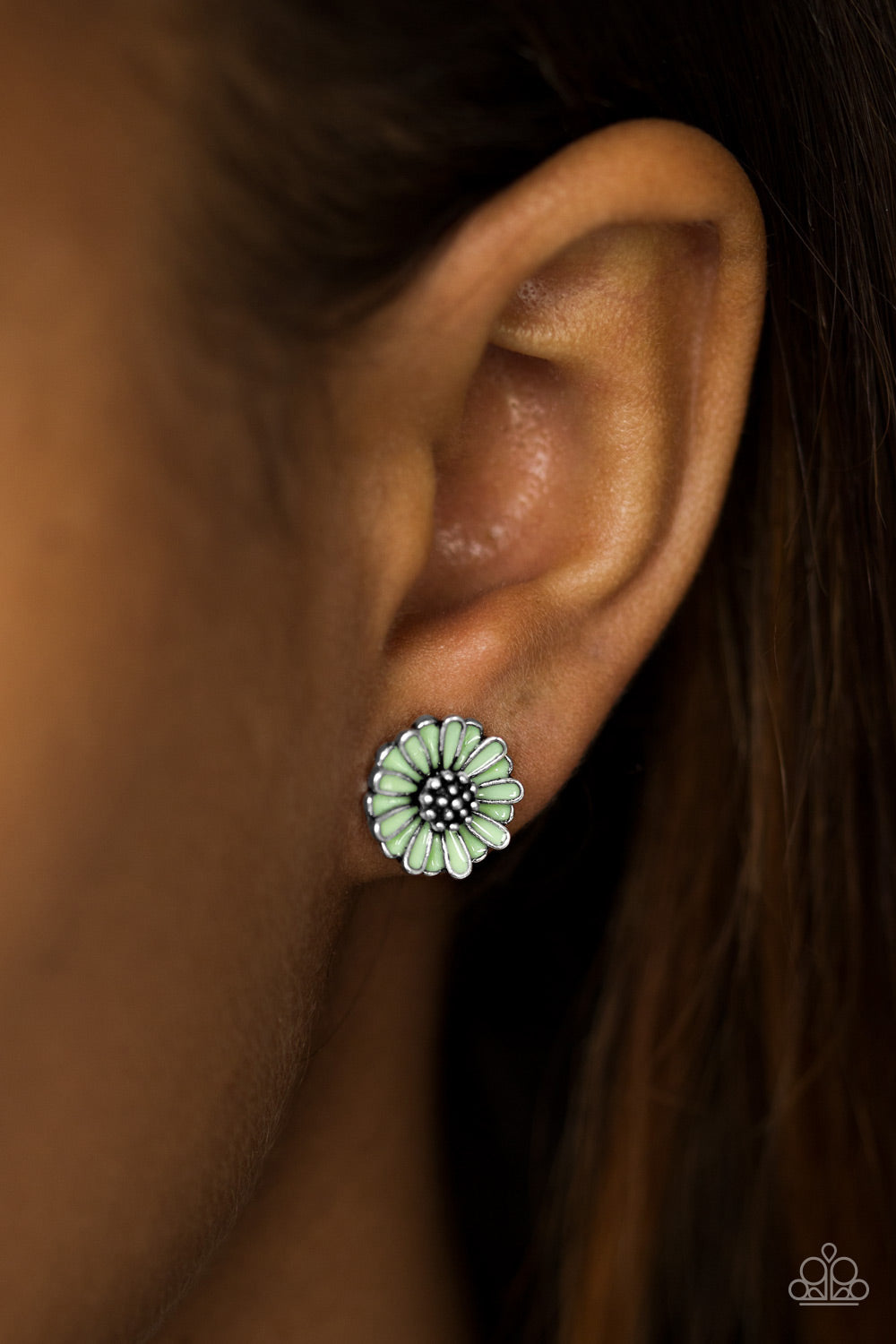 Paparazzi ♥ Whimsical Wisteria - Green Post ♥  Post Earrings
