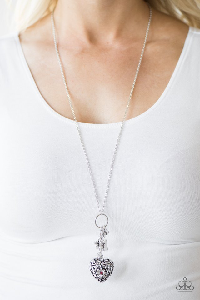 Paparazzi ♥ Vintage Valentine - Pink ♥ Necklace