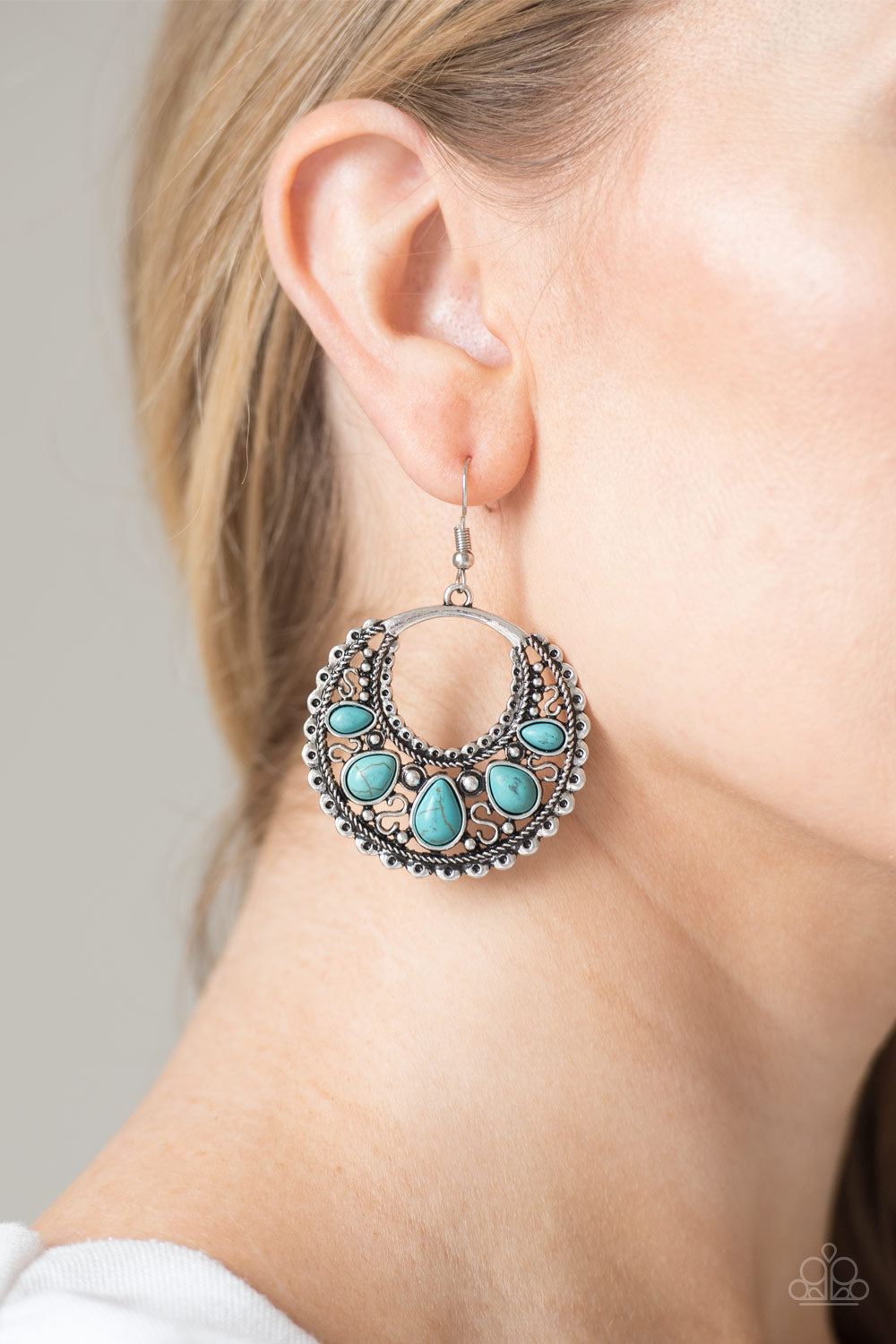 Paparazzi ♥ Desert Springs - Blue ♥  Earrings