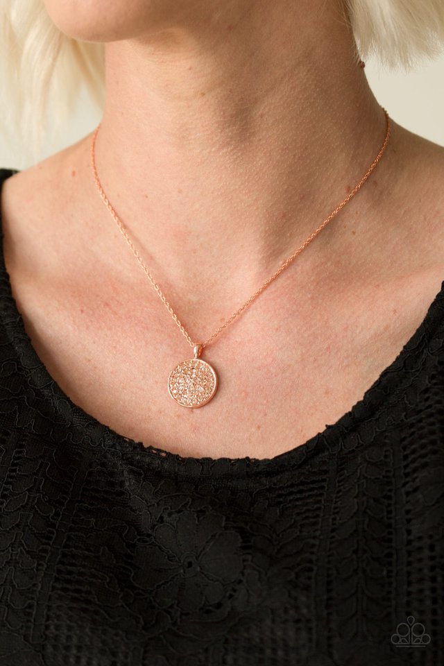 Paparazzi ♥ Believe In Glitter - Copper ♥ Necklace