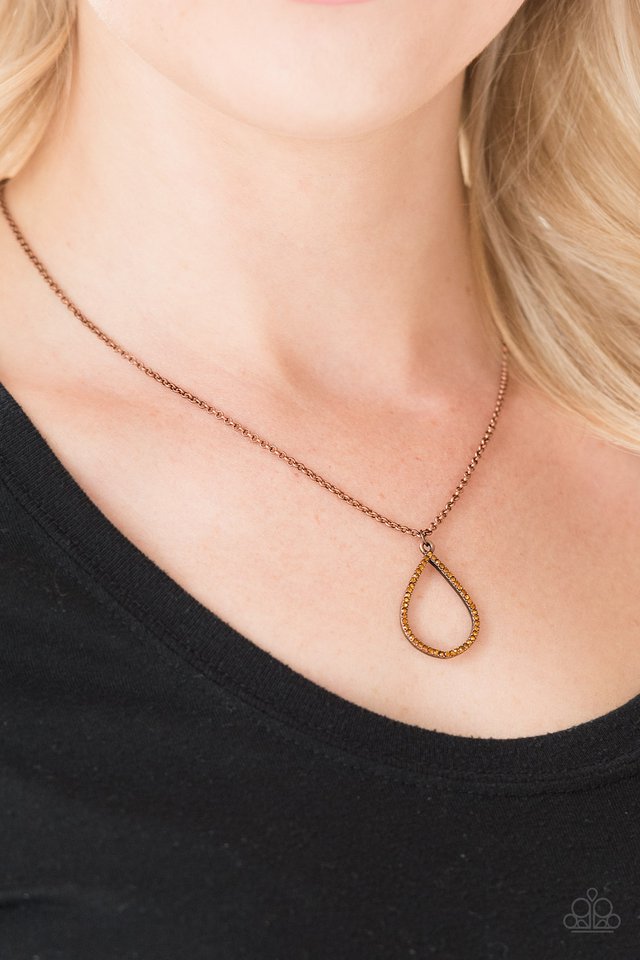 Paparazzi ♥ Timeless Twinkle - Copper ♥ Necklace