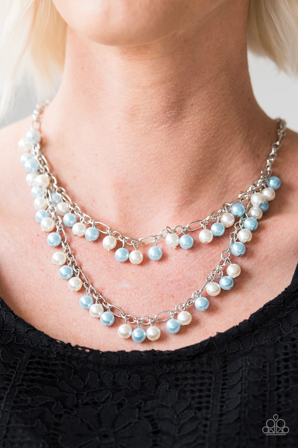 Paparazzi ♥ Beauty Shop Fashion - Blue ♥  Necklace