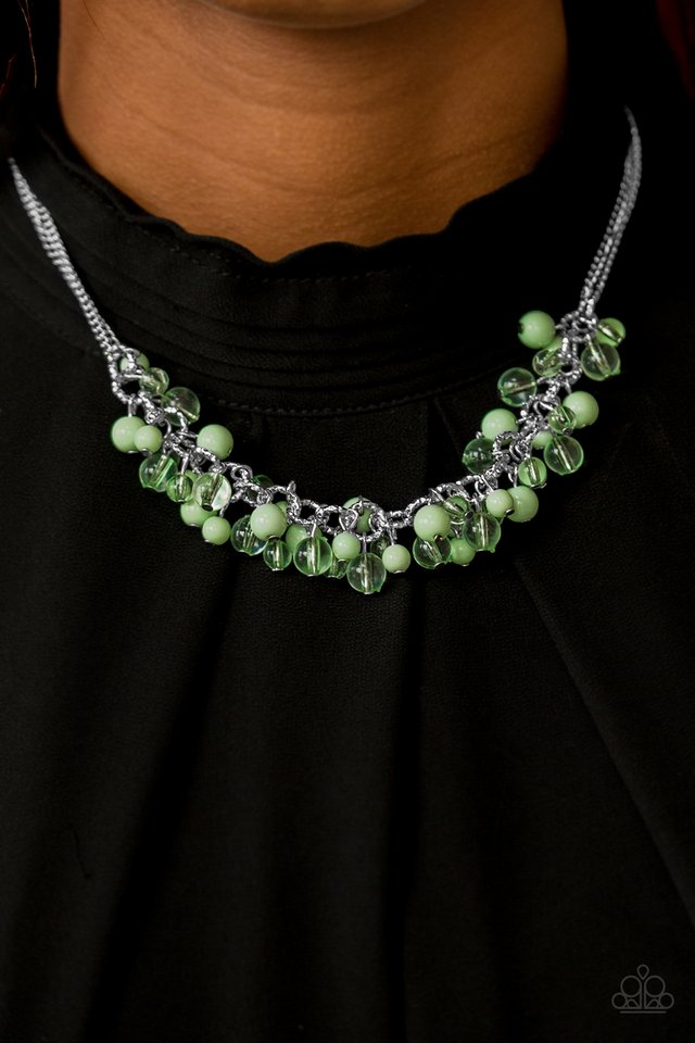 Paparazzi ♥ Boulevard Beauty - Green ♥ Necklace