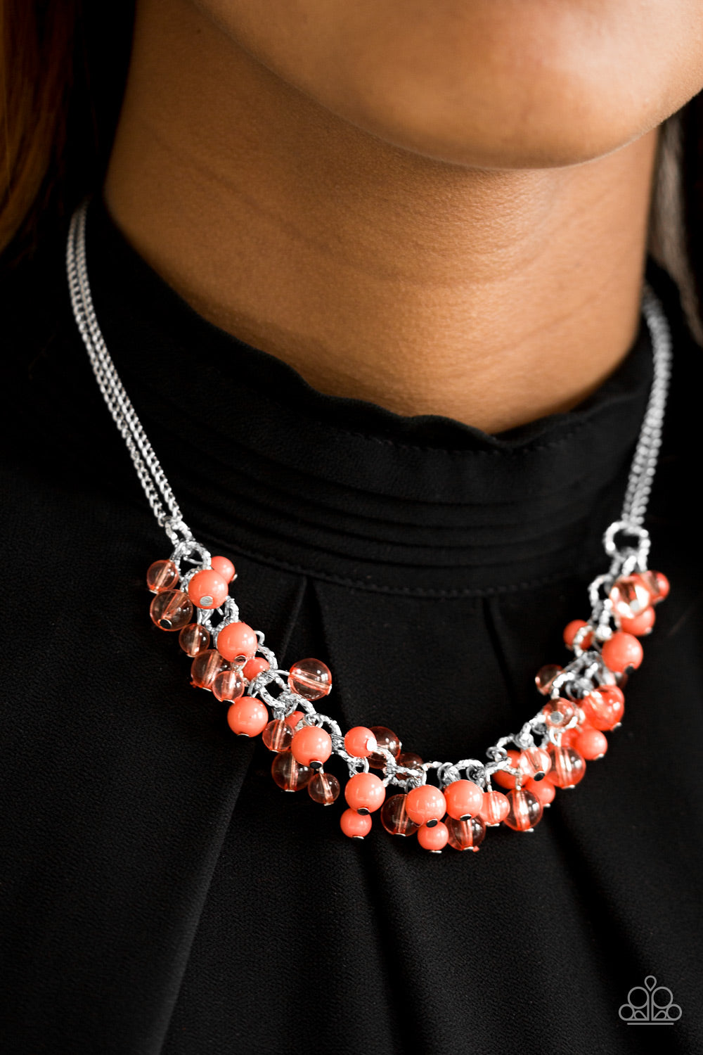 Paparazzi ♥ Boulevard Beauty - Orange ♥  Necklace