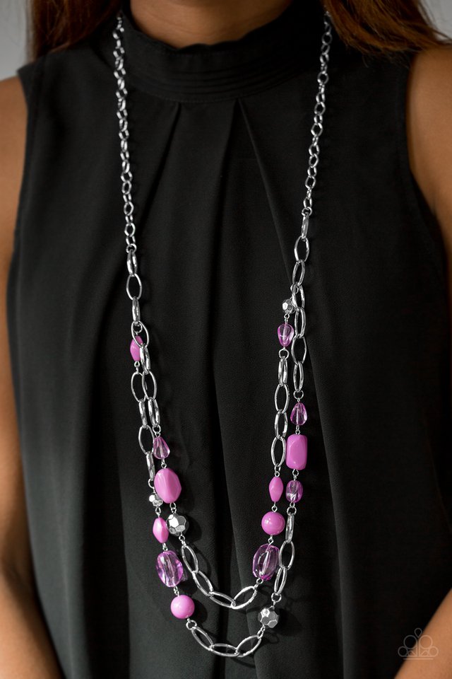 Paparazzi ♥ GLEAM Weaver - Purple ♥ Necklace