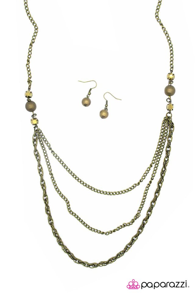 Paparazzi ♥ Watch Your Tone - Brass ♥ Necklace