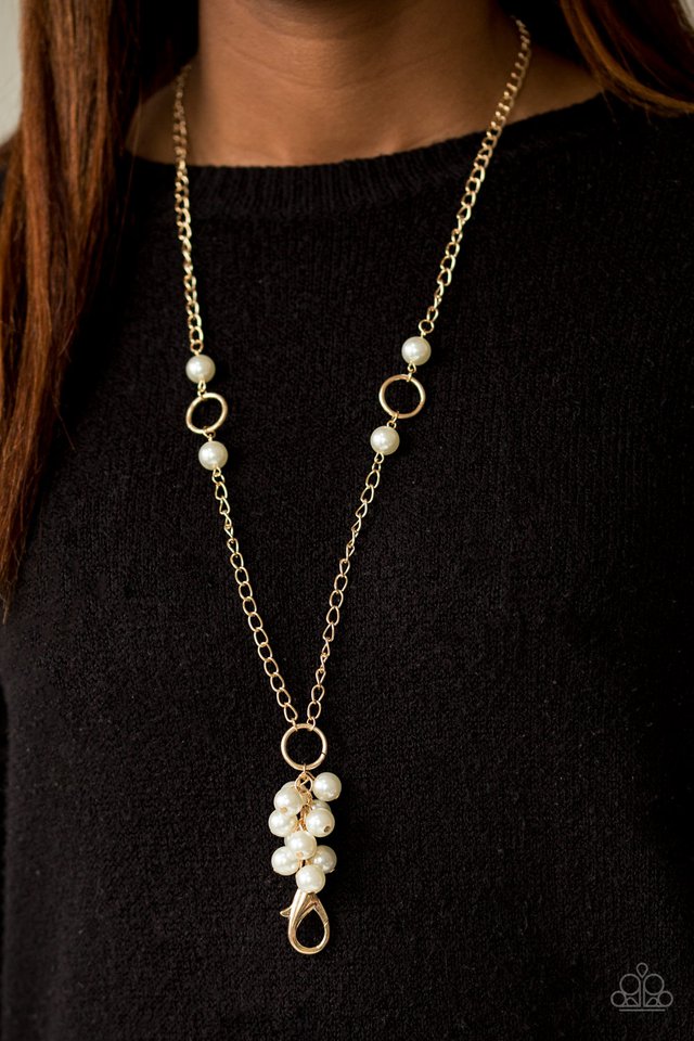 Paparazzi ♥ Hit The Runway - Gold Lanyard ♥ Lanyard