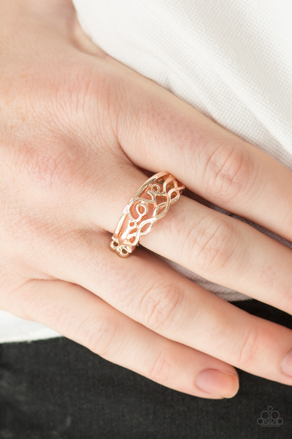 Paparazzi ♥ I Believe In Love - Rose Gold ♥  Ring