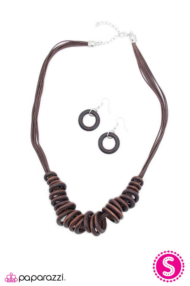 Paparazzi ♥ As Wood As It Gets - Brown ♥ Necklace