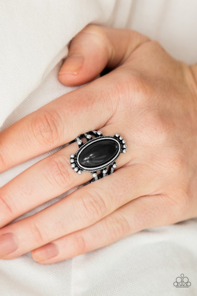 Paparazzi ♥ Stone Arches - Black ♥ Ring