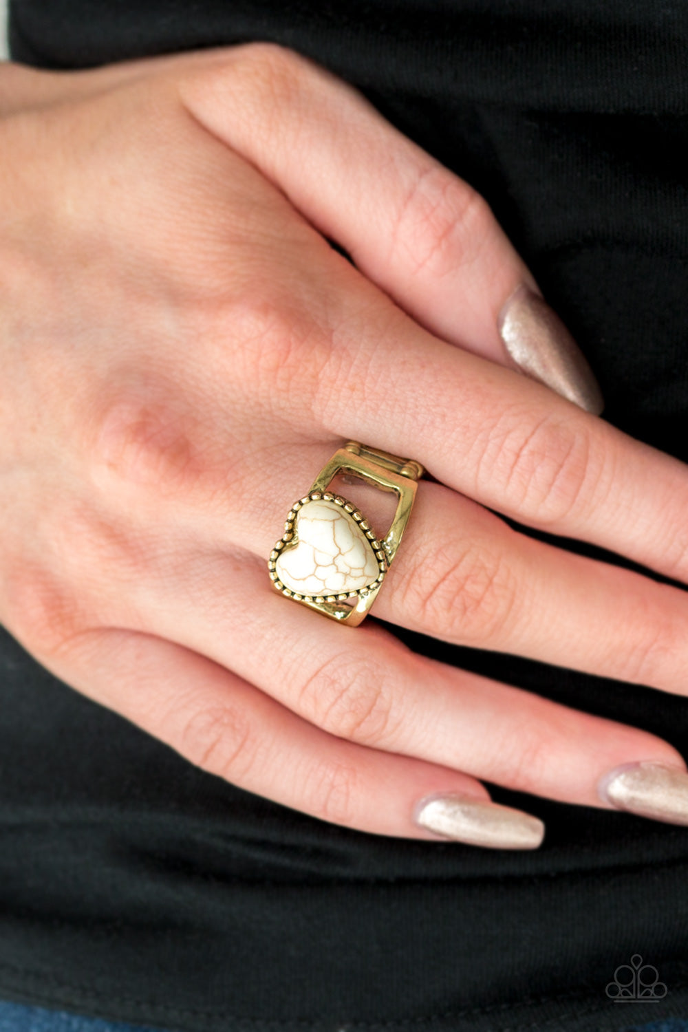 Paparazzi ♥ Rule With Your Heart - Brass ♥  Ring