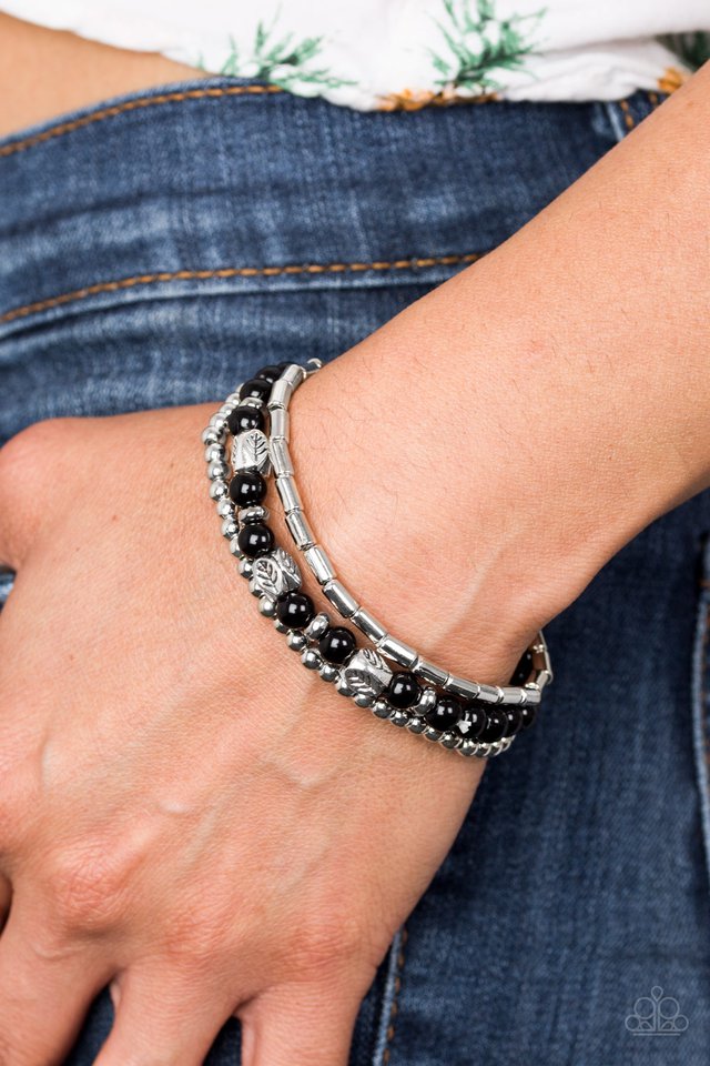 Paparazzi ♥ What A TREE-t! - Black ♥ Bracelet