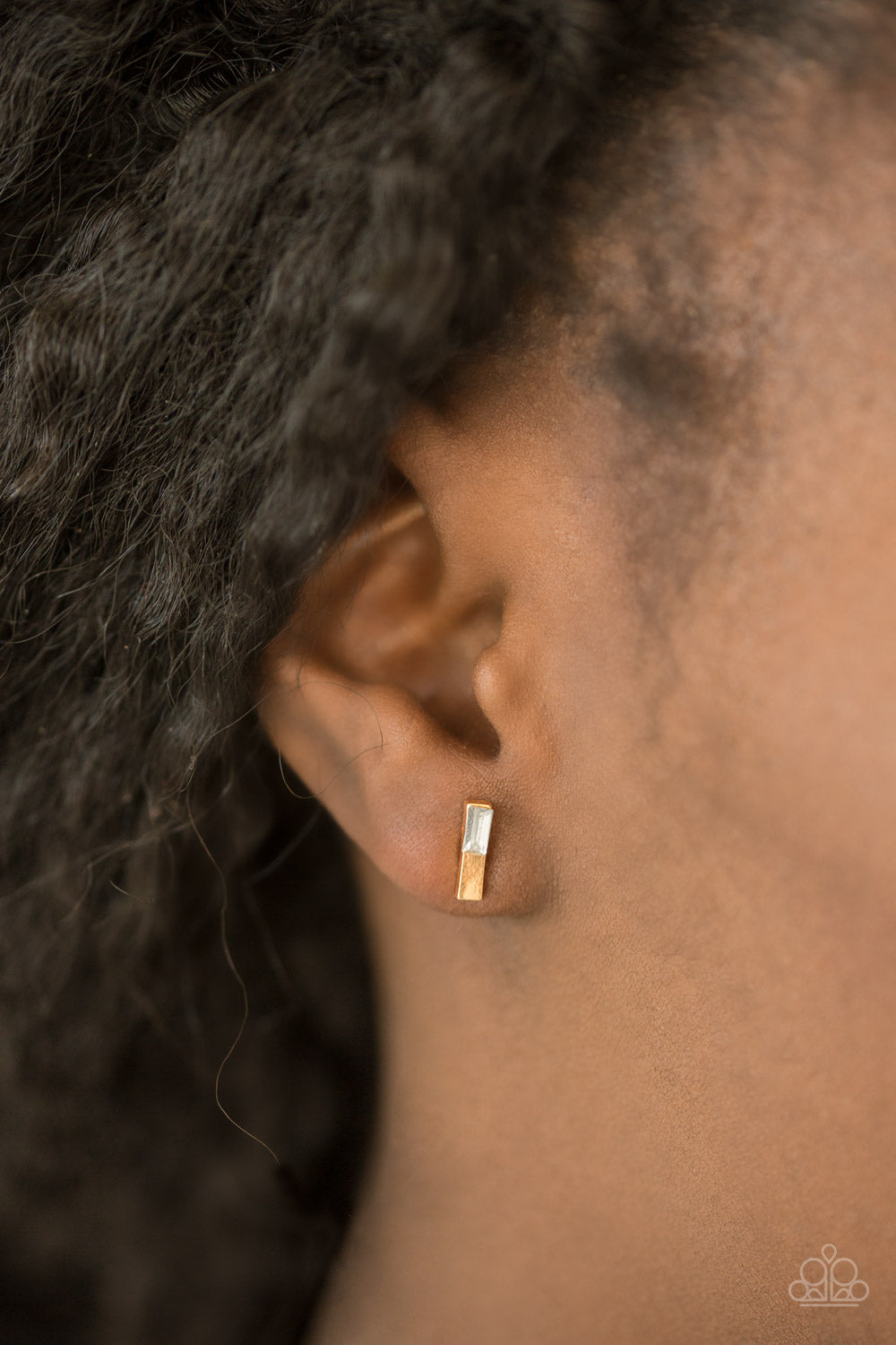 Paparazzi ♥ Magnificently Millennial - Gold Post ♥  Post Earrings