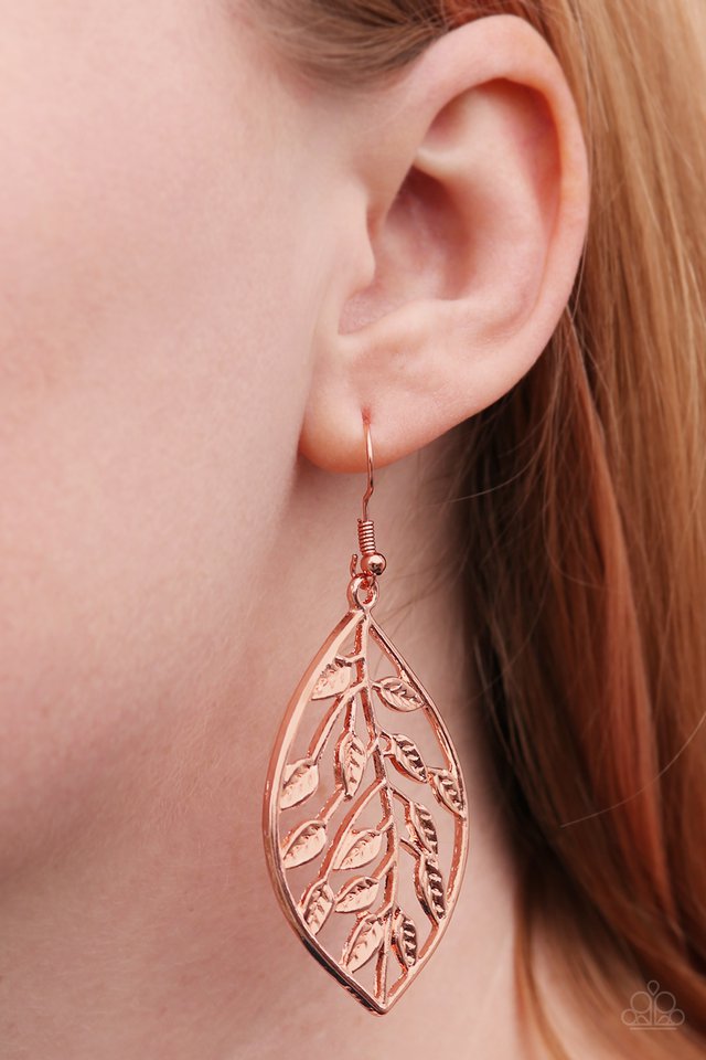 Paparazzi ♥ Lay It On The VINE - Copper ♥ Earrings