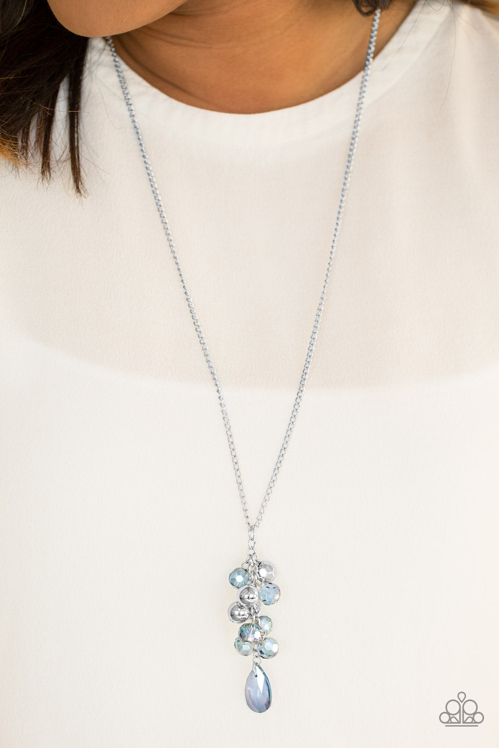 Paparazzi ♥ Somewhere Over the GLITTER Rainbow - Blue ♥  Necklace