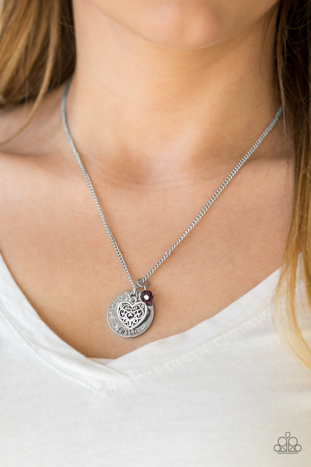 Paparazzi ♥ A Show Of Good Faith - Purple ♥  Necklace