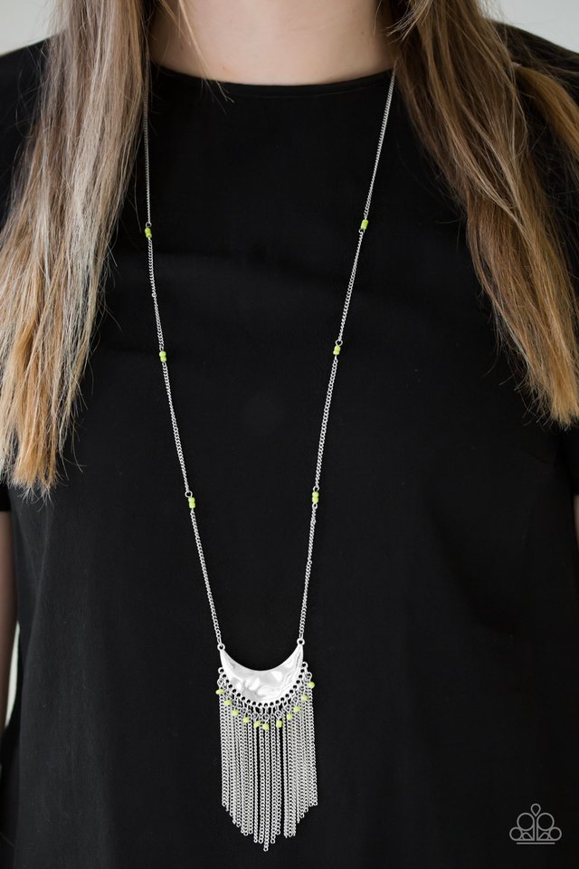 Paparazzi ♥ Desert Trance - Green ♥ Necklace