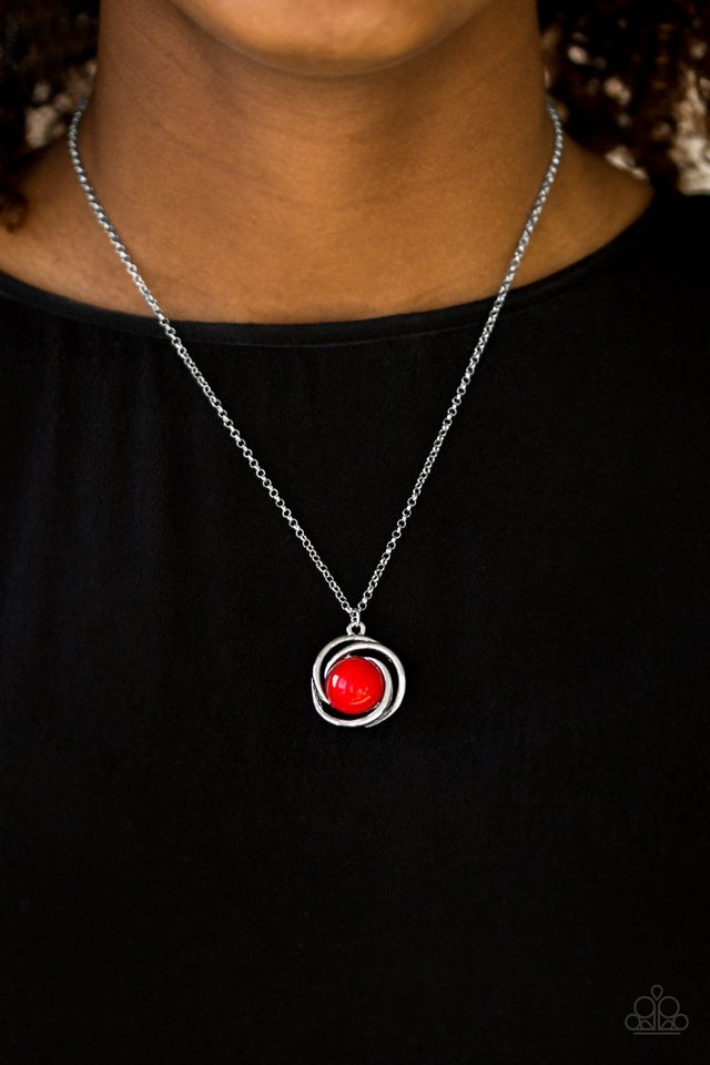 Paparazzi ♥ Ripple Effect - Red ♥ Necklace