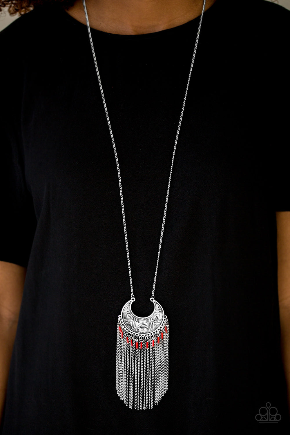 Paparazzi ♥ Desert Coyote - Red ♥  Necklace