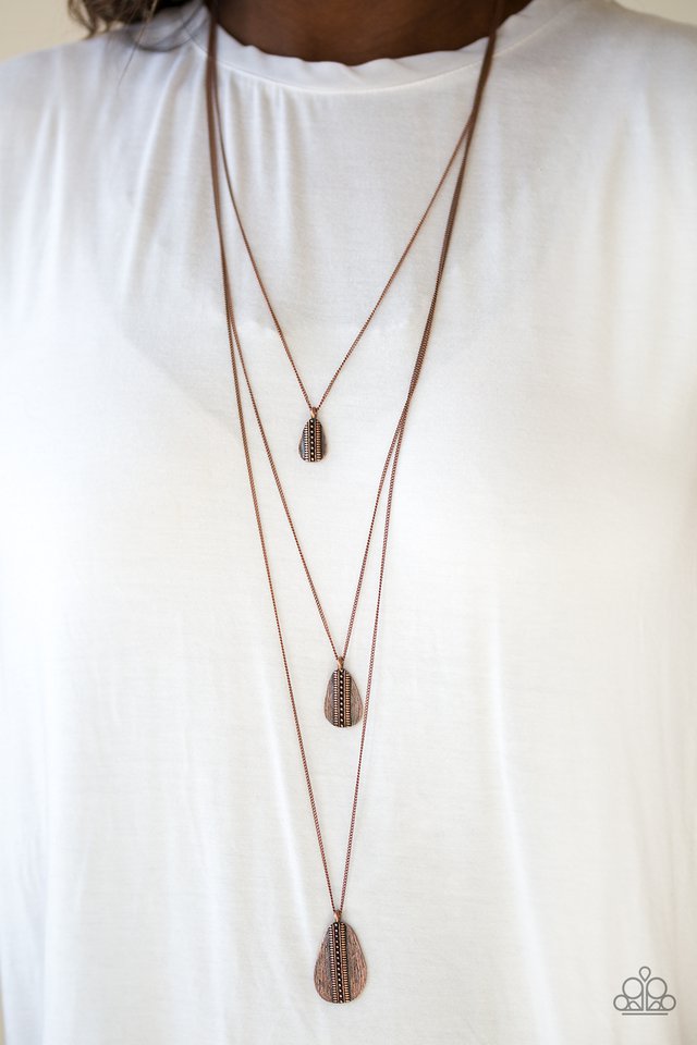 Paparazzi ♥ Sonoran Storm - Copper ♥ Necklace