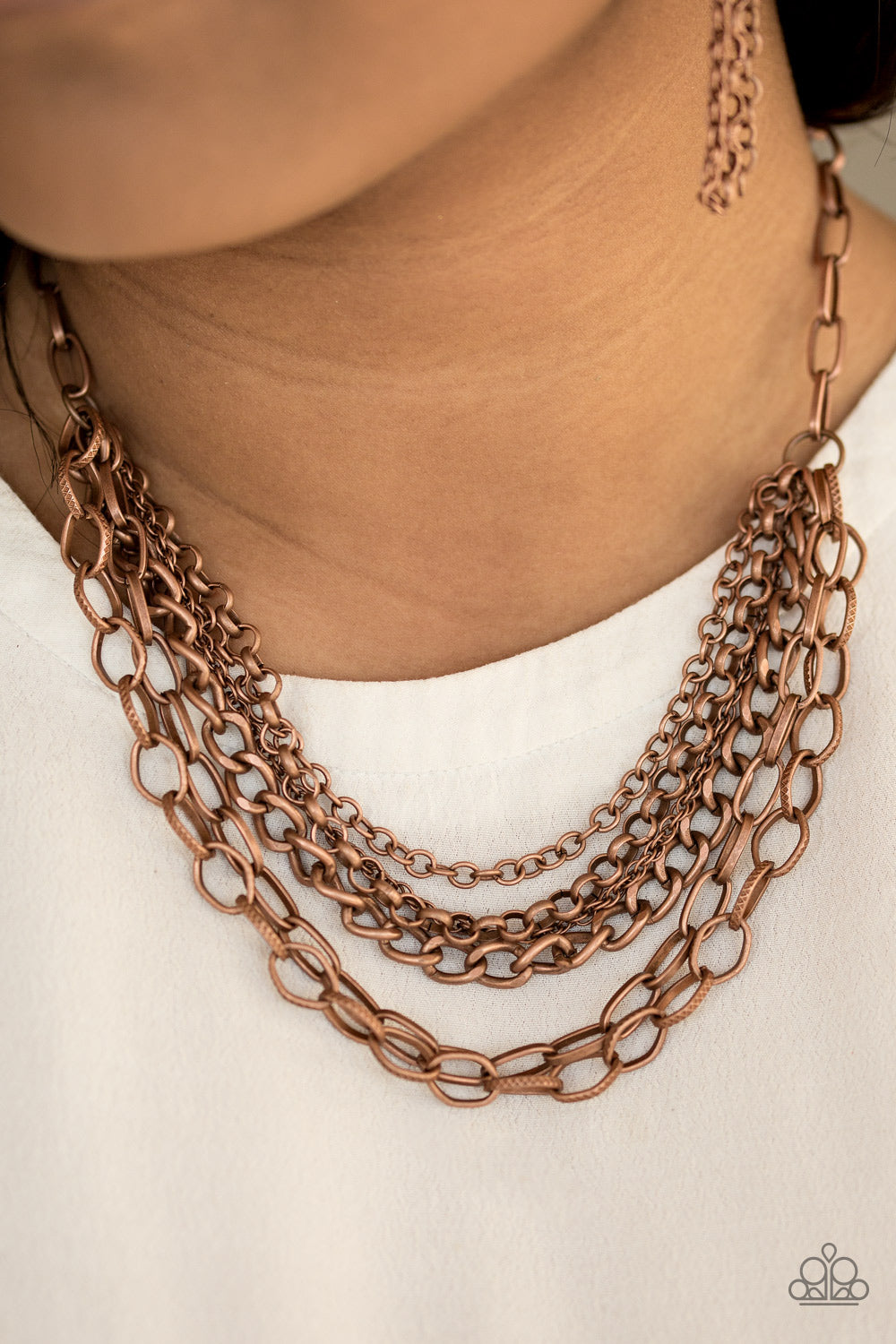 Paparazzi ♥ Word On The Street - Copper ♥  Necklace